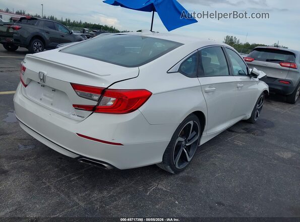 1HGCV1F31KA066089 2019 HONDA ACCORD White Задня права чверть