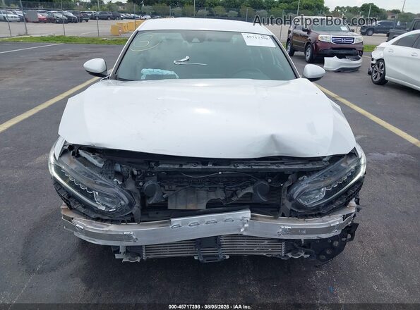 1HGCV1F31KA066089 2019 HONDA ACCORD White Вид задньої частини салону