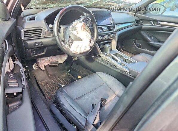 1HGCV1F31KA078260 2019 HONDA ACCORD Gray Dashboard view