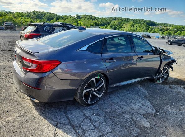 1HGCV1F31KA078260 2019 HONDA ACCORD Gray Rear right