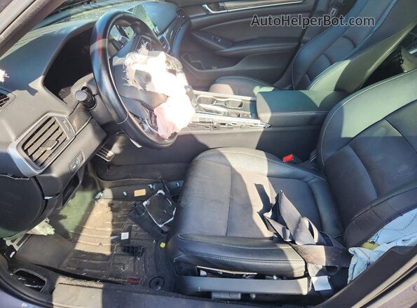1HGCV1F31KA078260 2019 HONDA ACCORD Gray Front interior view
