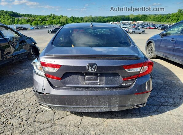 1HGCV1F31KA078260 2019 HONDA ACCORD Gray Rear view
