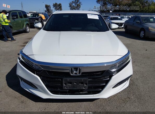 1HGCV1F31KA095513 2019 HONDA ACCORD White Vista del cuadro de instrumentos
