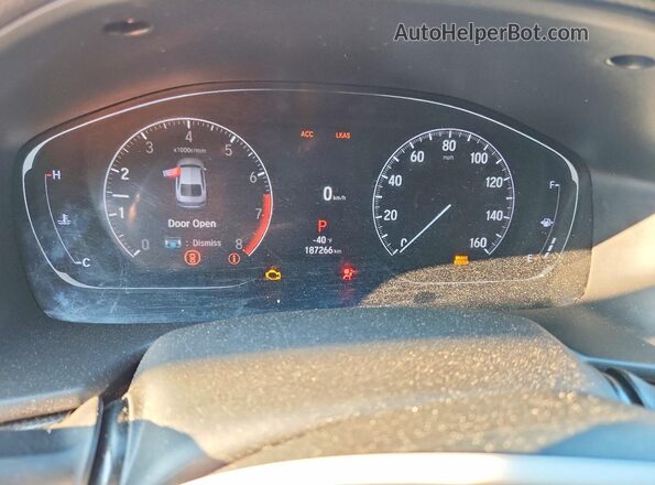1HGCV1F31KA127585 2019 HONDA ACCORD Black Vista del cuadro de instrumentos