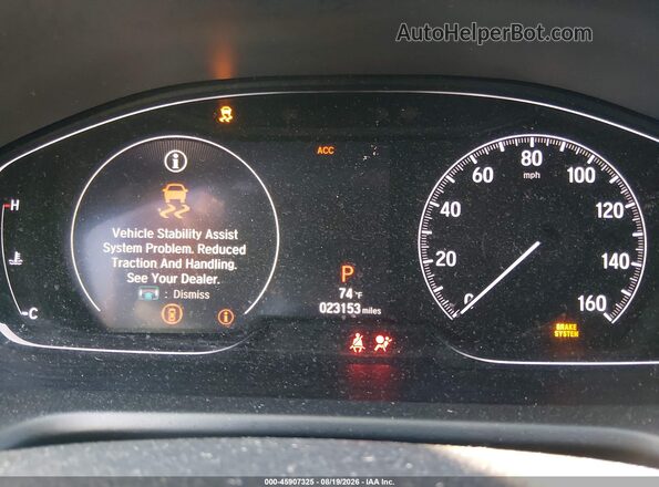 1HGCV1F31KA146959 2019 HONDA ACCORD Серый Вид задних сидений