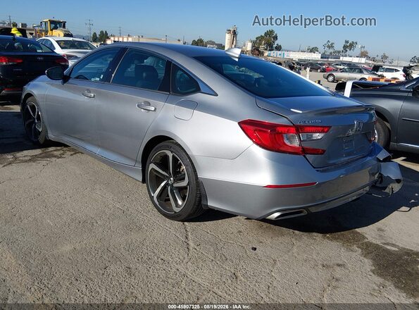 1HGCV1F31KA146959 2019 HONDA ACCORD Серый Задняя левая четверть