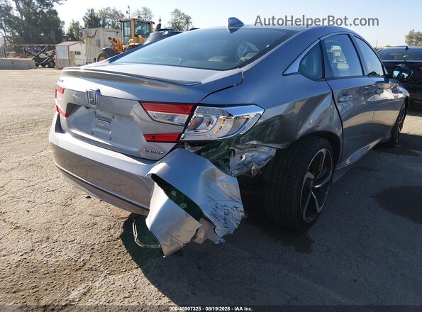 1HGCV1F31KA146959 2019 HONDA ACCORD Серый Вид спереди