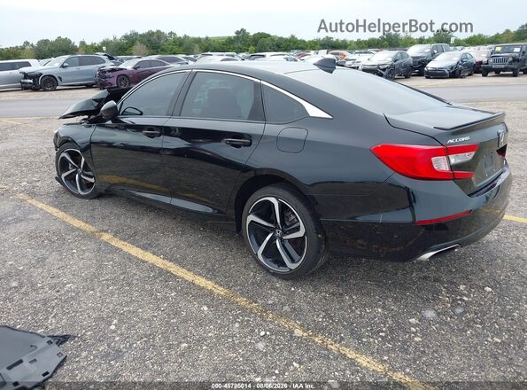 1HGCV1F31LA018142 2020 HONDA ACCORD Black Tył lewy