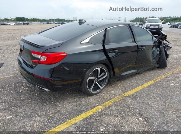 1HGCV1F31LA018142 2020 HONDA ACCORD Black Tył prawy