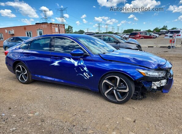 1HGCV1F31LA033112 2020 HONDA ACCORD Blue წინა მარჯვენა