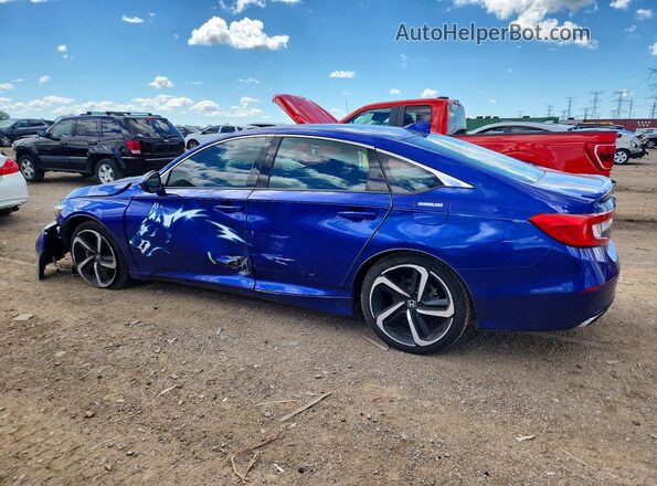 1HGCV1F31LA033112 2020 HONDA ACCORD Blue უკანა მარცხენა