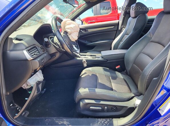 1HGCV1F31LA033112 2020 HONDA ACCORD Blue წინა სალონის ხედი