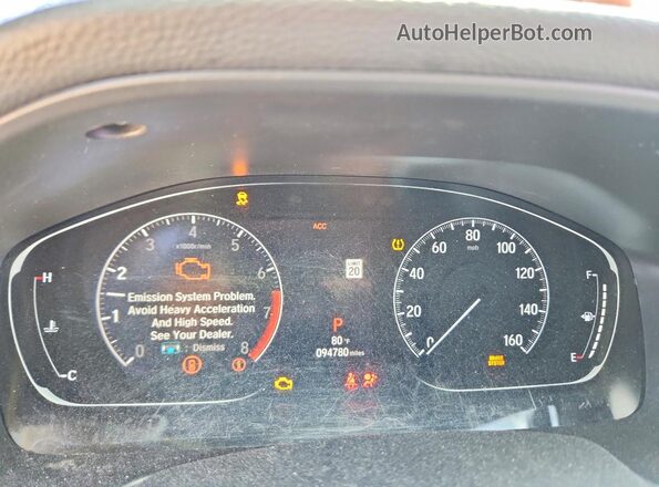 1HGCV1F31LA033112 2020 HONDA ACCORD Blue ხელსაწყოთა პანელის ხედი