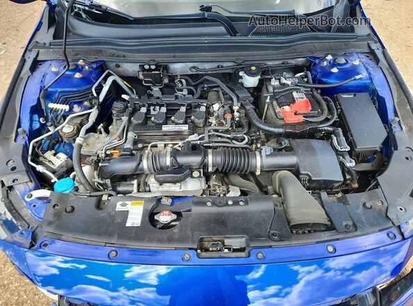 1HGCV1F31LA033112 2020 HONDA ACCORD Blue უკანა სალონის ხედი