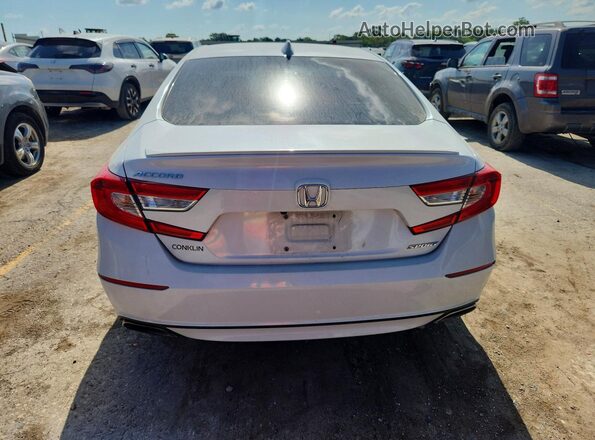 1HGCV1F31LA076736 2020 HONDA ACCORD Белый Вид сзади