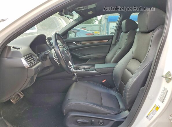 1HGCV1F31LA076736 2020 HONDA ACCORD Белый Вид салона спереди