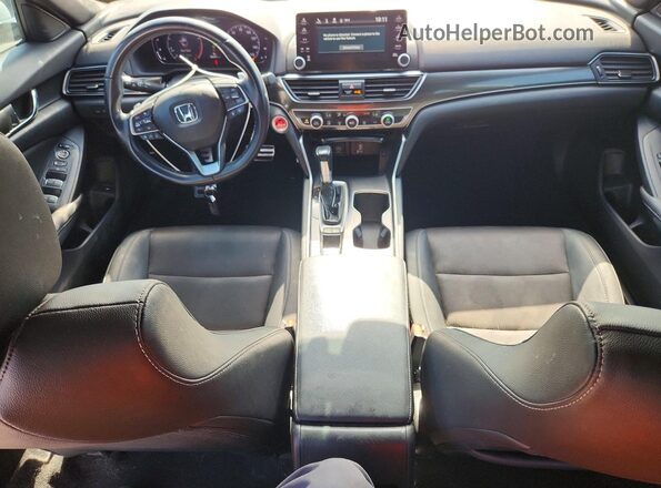 1HGCV1F31LA076736 2020 HONDA ACCORD Белый Вид панели приборов