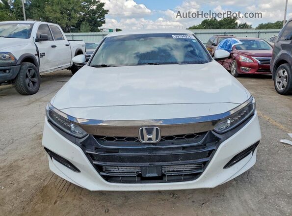 1HGCV1F31LA076736 2020 HONDA ACCORD Белый Вид спереди