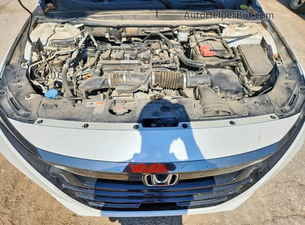 1HGCV1F31LA076736 2020 HONDA ACCORD Белый Вид задней части салона