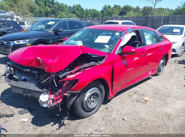 1HGCV1F31LA077210 2020 HONDA ACCORD Red Передня ліва чверть