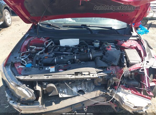 1HGCV1F31LA077210 2020 HONDA ACCORD Red Вид ззаду