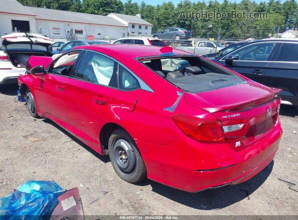 1HGCV1F31LA077210 2020 HONDA ACCORD Red Задня ліва чверть