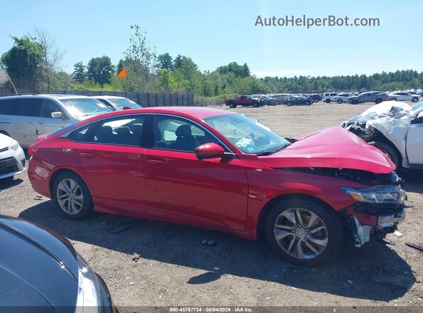 1HGCV1F31LA077210 2020 HONDA ACCORD Red Вид задньої частини салону