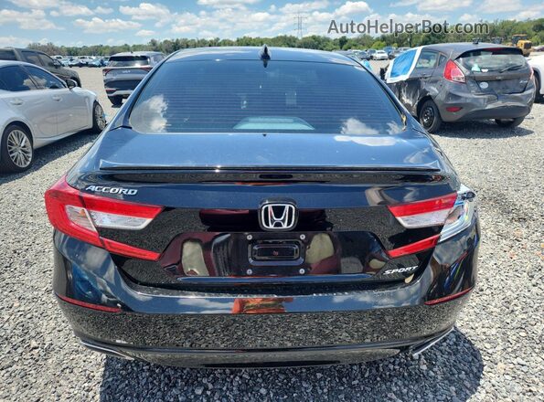 1HGCV1F31LA093598 2020 HONDA ACCORD Black Հետևի տեսք