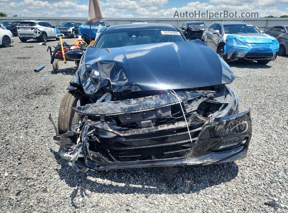 1HGCV1F31LA093598 2020 HONDA ACCORD Black Դիմացի տեսք