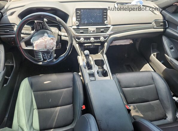1HGCV1F31LA093598 2020 HONDA ACCORD Black Առջևի վահանակի տեսք