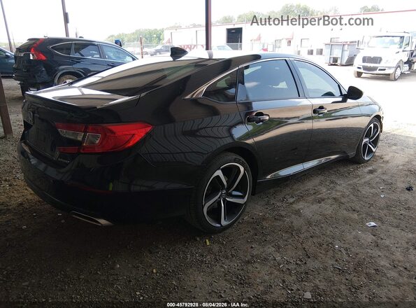 1HGCV1F31LA102252 2020 HONDA ACCORD Black Trasero derecho