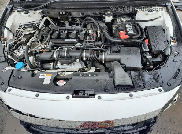 1HGCV1F31LA123263 2020 HONDA ACCORD Белый Вид задней части салона