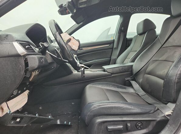 1HGCV1F31LA123263 2020 HONDA ACCORD Белый Вид салона спереди