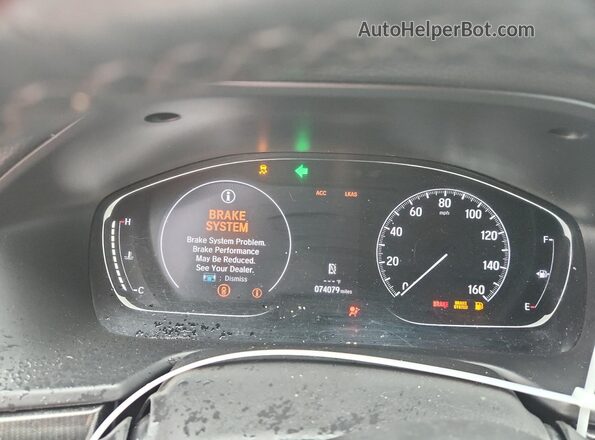 1HGCV1F31LA123263 2020 HONDA ACCORD Белый Вид щитка приборов