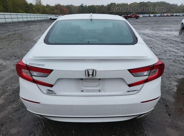1HGCV1F31LA123263 2020 HONDA ACCORD Белый Вид сзади