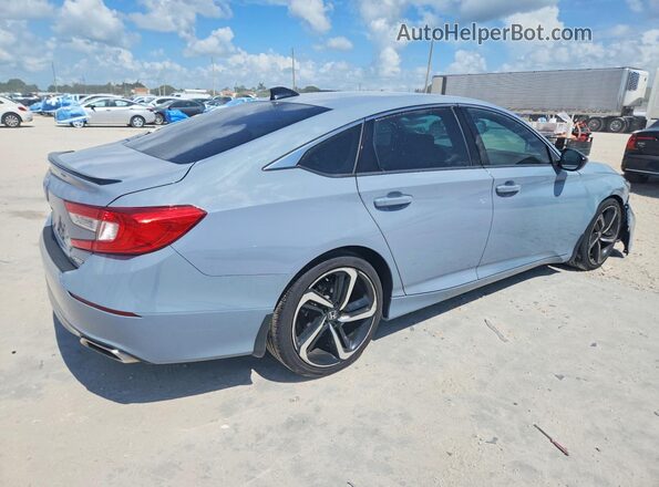 1HGCV1F31MA017333 2021 HONDA ACCORD Gray Задня права чверть