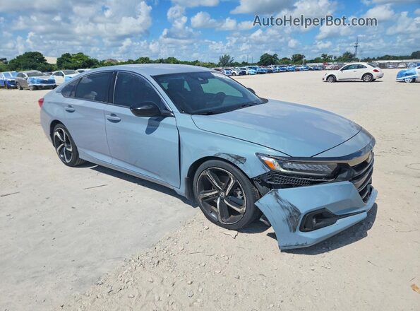 1HGCV1F31MA017333 2021 HONDA ACCORD Gray Передня права чверть