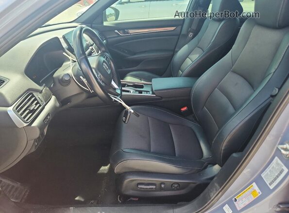 1HGCV1F31MA017333 2021 HONDA ACCORD Gray Вид салону спереду