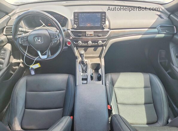 1HGCV1F31MA017333 2021 HONDA ACCORD Gray Вид панелі приладів