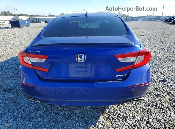 1HGCV1F31MA069903 2021 HONDA ACCORD Blue Հետևի տեսք