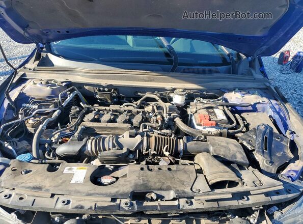 1HGCV1F31MA069903 2021 HONDA ACCORD Blue Սալոնի հետևի տեսք