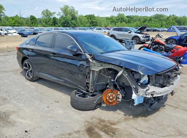 1HGCV1F31NA070633 2022 HONDA ACCORD Black Առջևի աջ