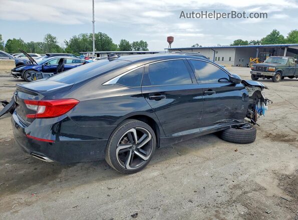 1HGCV1F31NA070633 2022 HONDA ACCORD Black Հետևի աջ