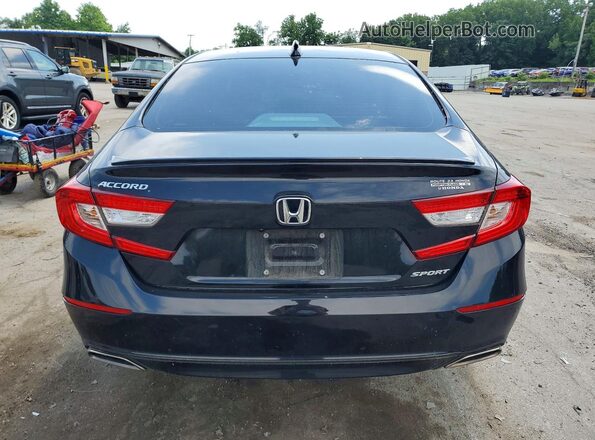 1HGCV1F31NA070633 2022 HONDA ACCORD Black Հետևի տեսք