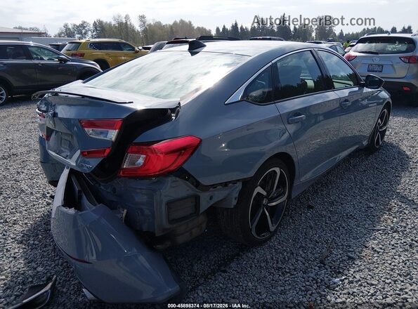 1HGCV1F31NA097458 2022 HONDA ACCORD Light Blue Tył prawy