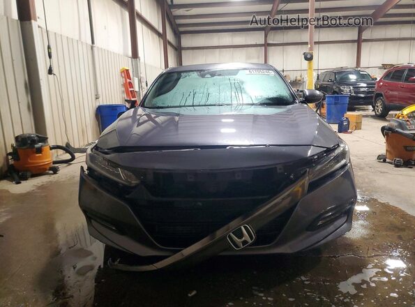 1HGCV1F32JA007308 2018 HONDA ACCORD Gray Vista frontal