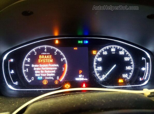 1HGCV1F32JA007308 2018 HONDA ACCORD Gray Vista del cuadro de instrumentos