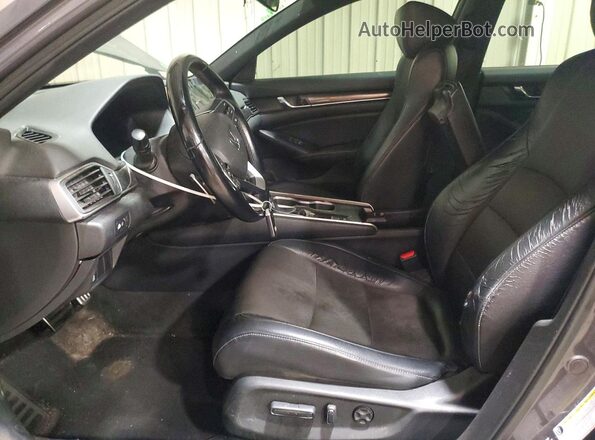 1HGCV1F32JA007308 2018 HONDA ACCORD Gray Vista interior delantera