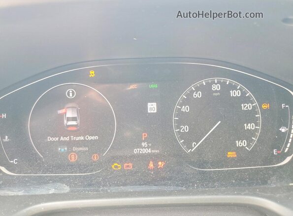 1HGCV1F32JA083496 2018 HONDA ACCORD Red Widok zestawu wskaźników