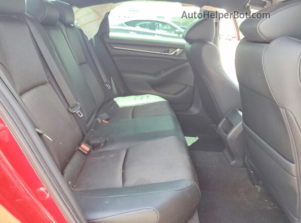 1HGCV1F32JA083496 2018 HONDA ACCORD Red Widok tylnych siedzeń